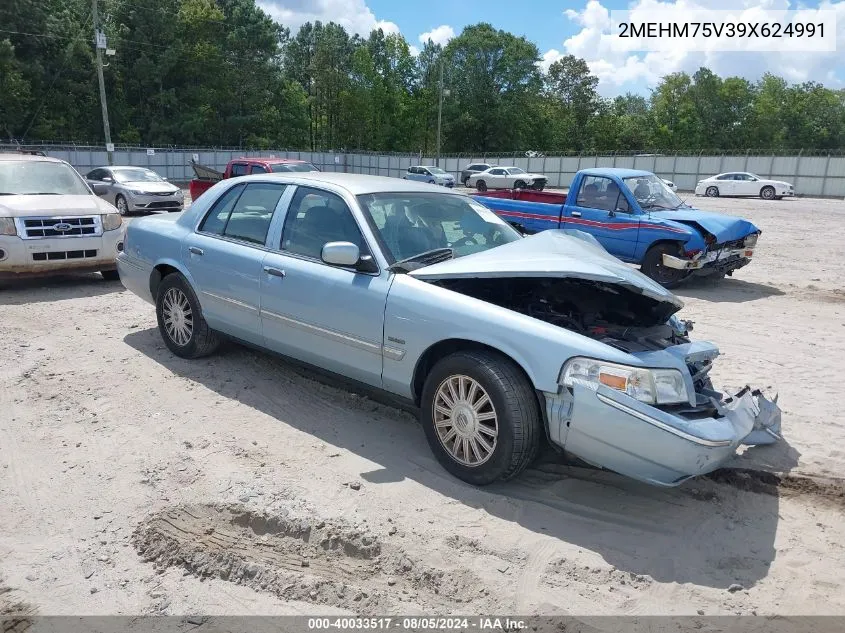 2009 Mercury Grand Marquis Ls (Fleet Only) VIN: 2MEHM75V39X624991 Lot: 40033517