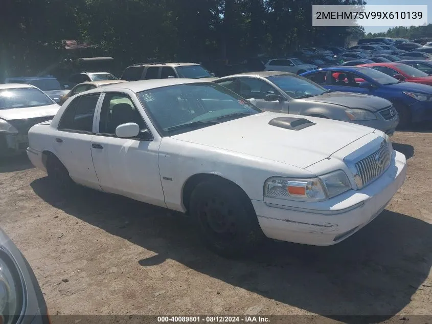 2MEHM75V99X610139 2009 Mercury Grand Marquis Ls (Fleet Only)