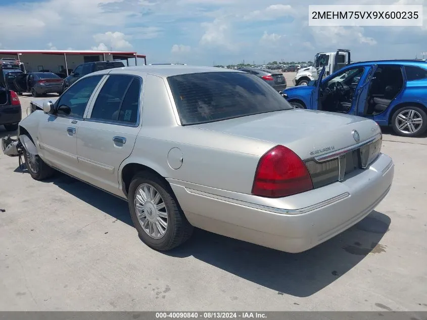 2MEHM75VX9X600235 2009 Mercury Grand Marquis Ls (Fleet Only)