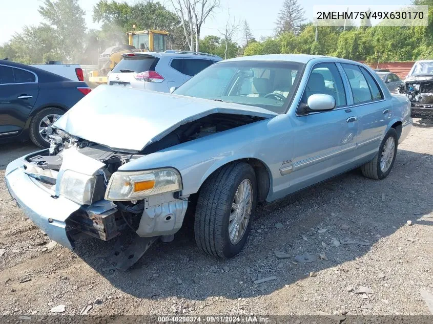 2009 Mercury Grand Marquis Ls (Fleet Only) VIN: 2MEHM75V49X630170 Lot: 40296374