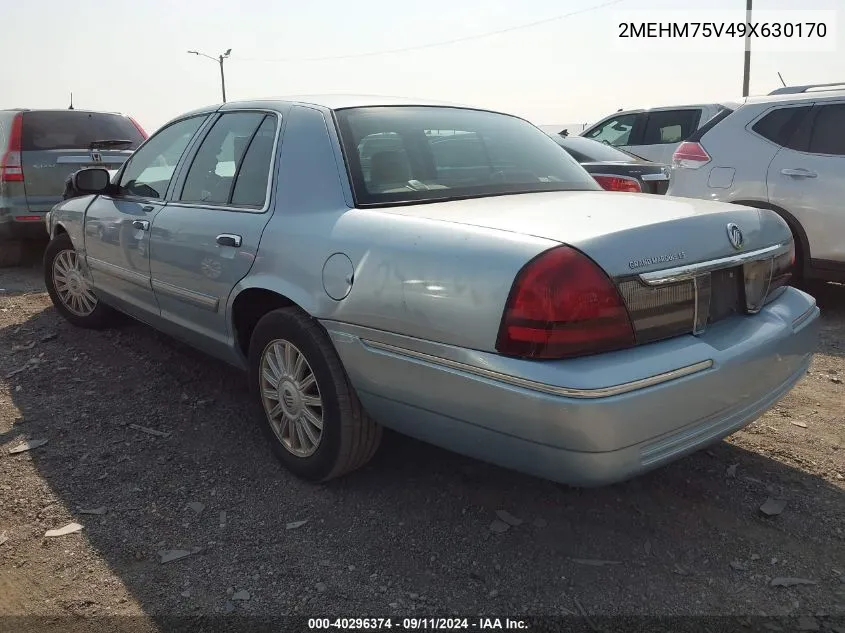 2MEHM75V49X630170 2009 Mercury Grand Marquis Ls (Fleet Only)