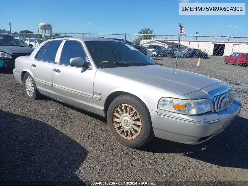 2009 Mercury Grand Marquis Ls (Fleet Only) VIN: 2MEHM75V89X604302 Lot: 40318236