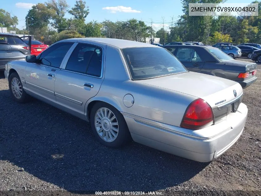 2009 Mercury Grand Marquis Ls (Fleet Only) VIN: 2MEHM75V89X604302 Lot: 40318236