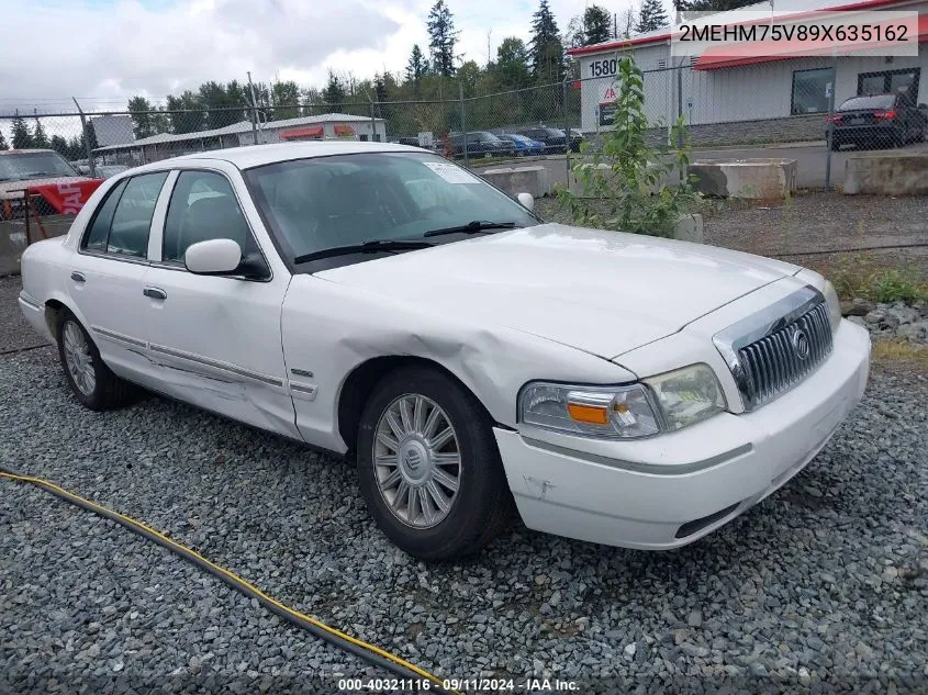 2009 Mercury Grand Marquis Ls (Fleet Only) VIN: 2MEHM75V89X635162 Lot: 40321116