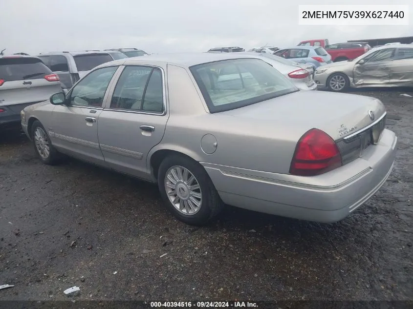 2009 Mercury Grand Marquis Ls (Fleet Only) VIN: 2MEHM75V39X627440 Lot: 40394516