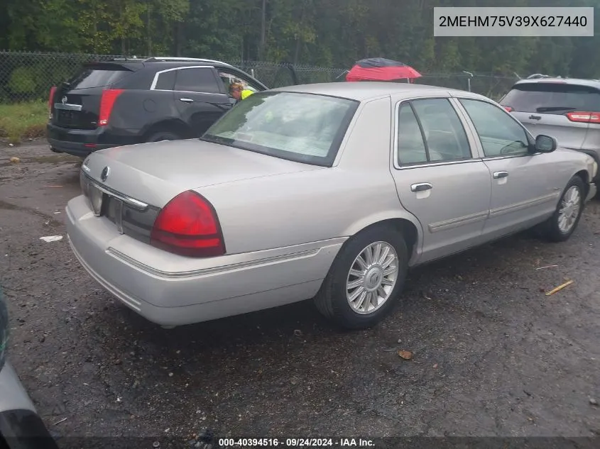 2009 Mercury Grand Marquis Ls (Fleet Only) VIN: 2MEHM75V39X627440 Lot: 40394516