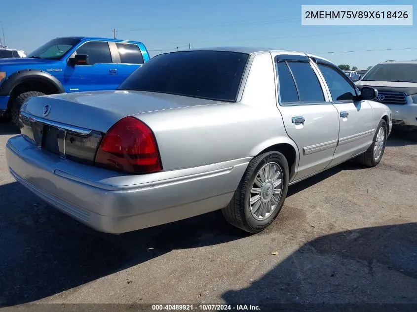 2009 Mercury Grand Marquis Ls (Fleet Only) VIN: 2MEHM75V89X618426 Lot: 40489921