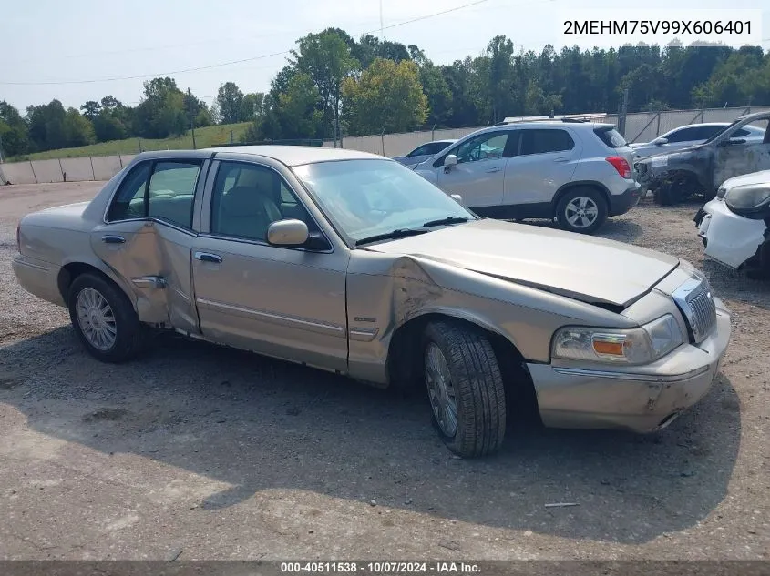 2009 Mercury Grand Marquis Ls (Fleet Only) VIN: 2MEHM75V99X606401 Lot: 40511538