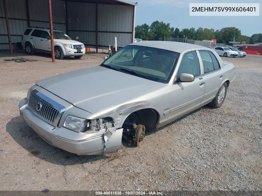 2009 Mercury Grand Marquis Ls (Fleet Only) VIN: 2MEHM75V99X606401 Lot: 40511538