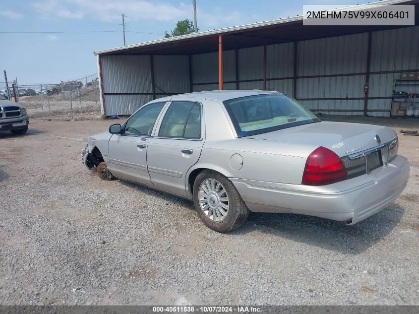 2009 Mercury Grand Marquis Ls (Fleet Only) VIN: 2MEHM75V99X606401 Lot: 40511538