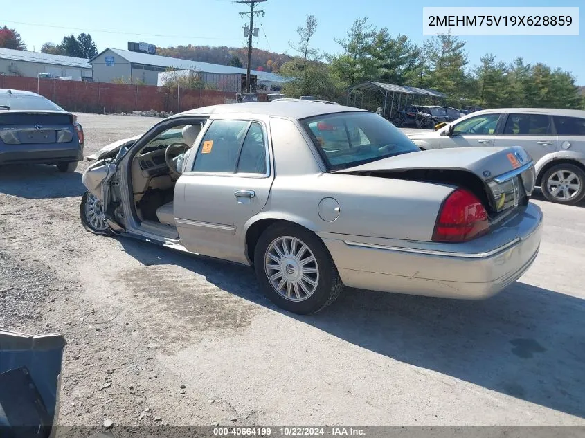 2009 Mercury Grand Marquis Ls (Fleet Only) VIN: 2MEHM75V19X628859 Lot: 40664199