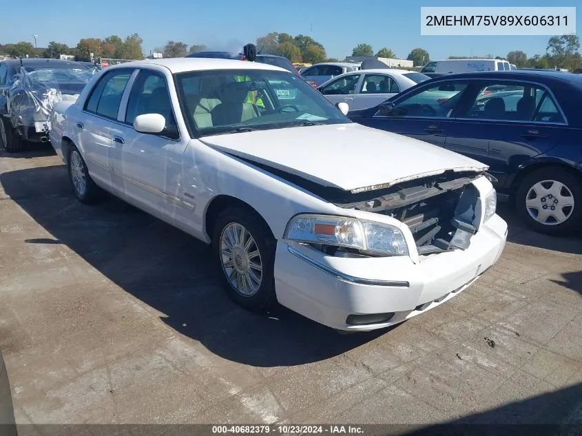 2009 Mercury Grand Marquis Ls (Fleet Only) VIN: 2MEHM75V89X606311 Lot: 40682379