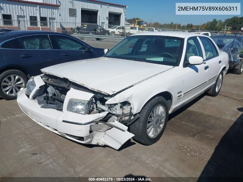 2009 Mercury Grand Marquis Ls (Fleet Only) VIN: 2MEHM75V89X606311 Lot: 40682379