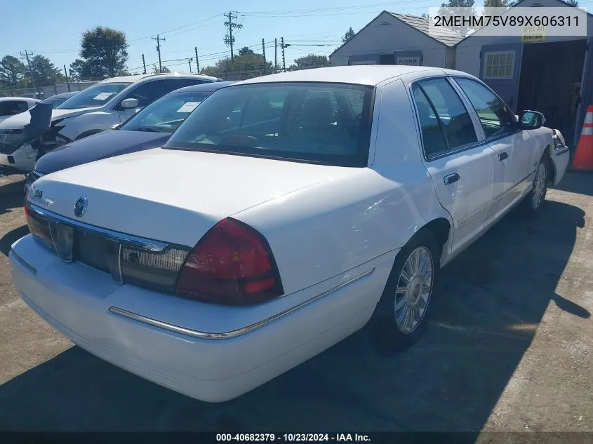 2009 Mercury Grand Marquis Ls (Fleet Only) VIN: 2MEHM75V89X606311 Lot: 40682379