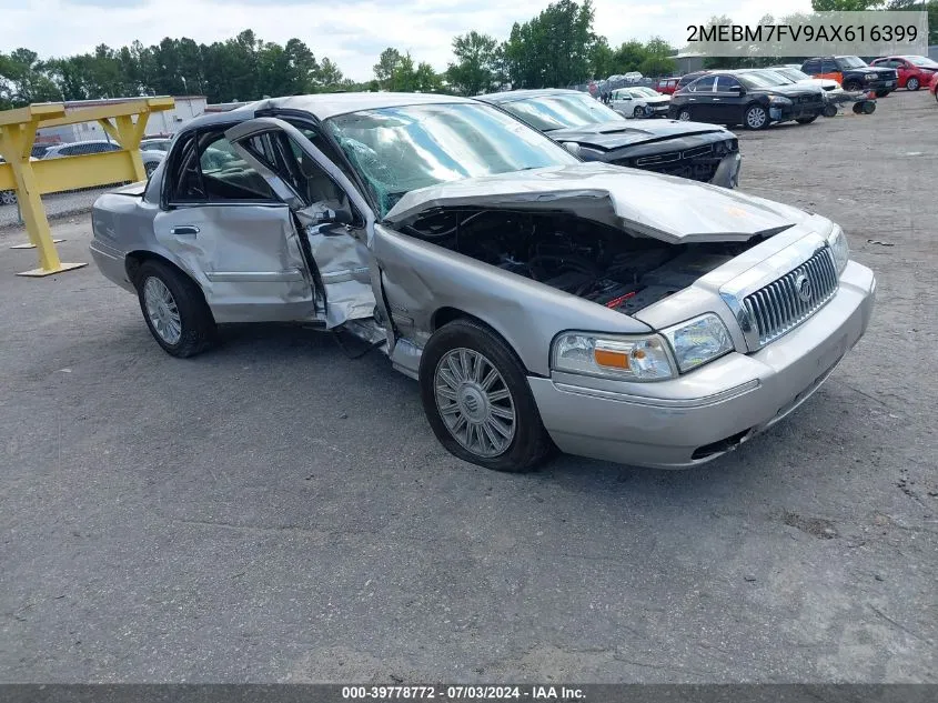 2MEBM7FV9AX616399 2010 Mercury Grand Marquis Ls (Fleet Only)