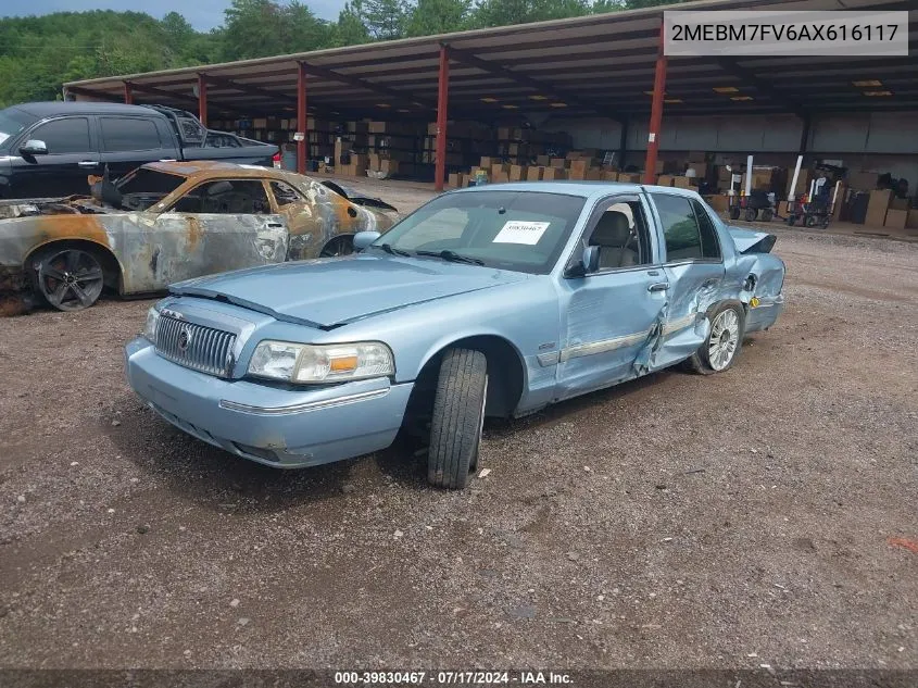 2010 Mercury Grand Marquis Ls (Fleet Only) VIN: 2MEBM7FV6AX616117 Lot: 39830467