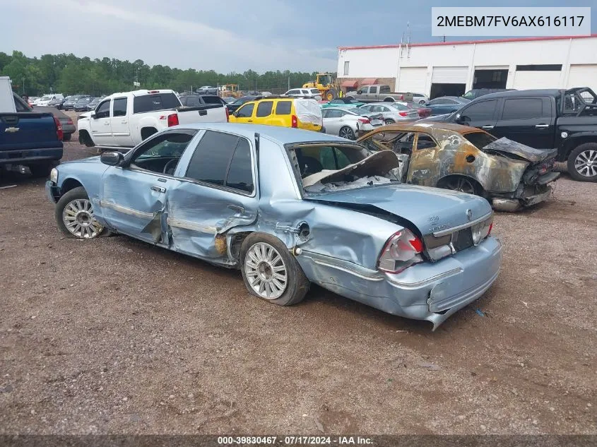 2010 Mercury Grand Marquis Ls (Fleet Only) VIN: 2MEBM7FV6AX616117 Lot: 39830467