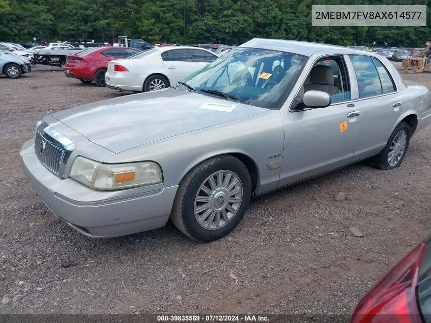 2010 Mercury Grand Marquis Ls (Fleet Only) VIN: 2MEBM7FV8AX614577 Lot: 39835569