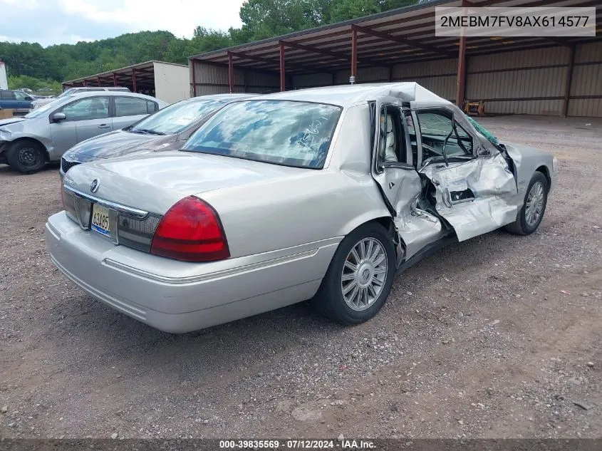 2010 Mercury Grand Marquis Ls (Fleet Only) VIN: 2MEBM7FV8AX614577 Lot: 39835569