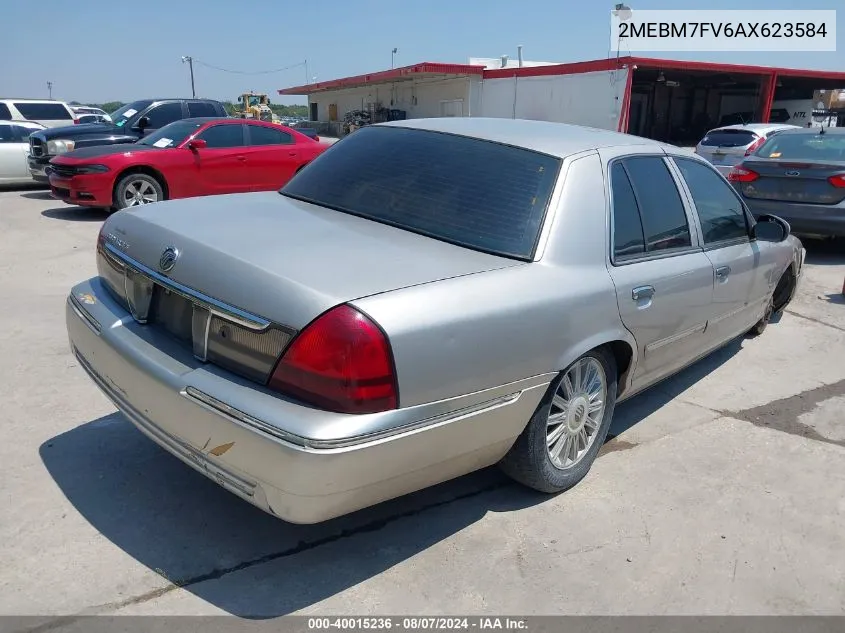 2010 Mercury Grand Marquis Ls (Fleet Only) VIN: 2MEBM7FV6AX623584 Lot: 40015236