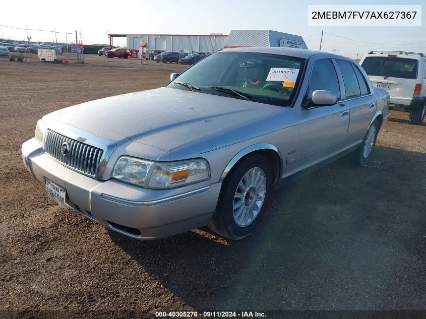 2010 Mercury Grand Marquis Ls (Fleet Only) VIN: 2MEBM7FV7AX627367 Lot: 40305276