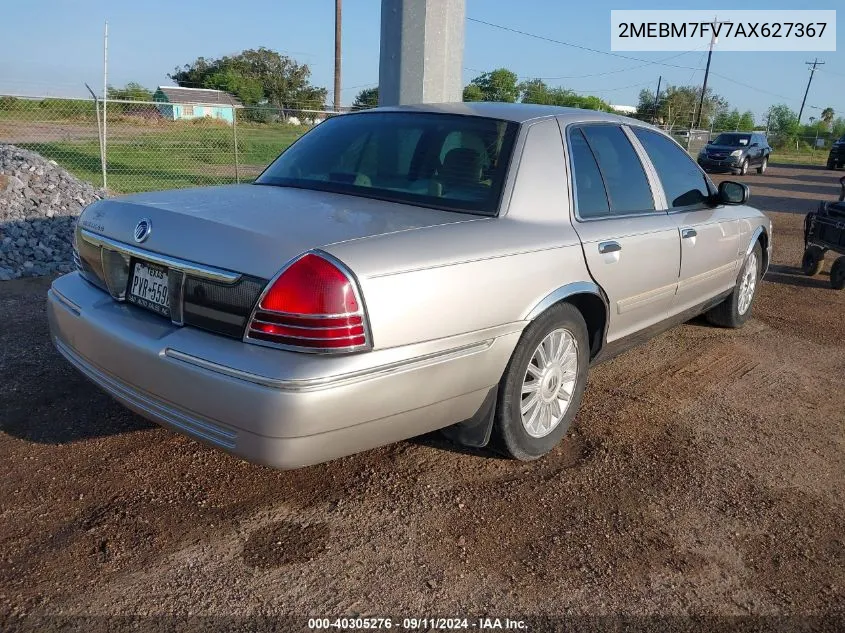 2010 Mercury Grand Marquis Ls (Fleet Only) VIN: 2MEBM7FV7AX627367 Lot: 40305276