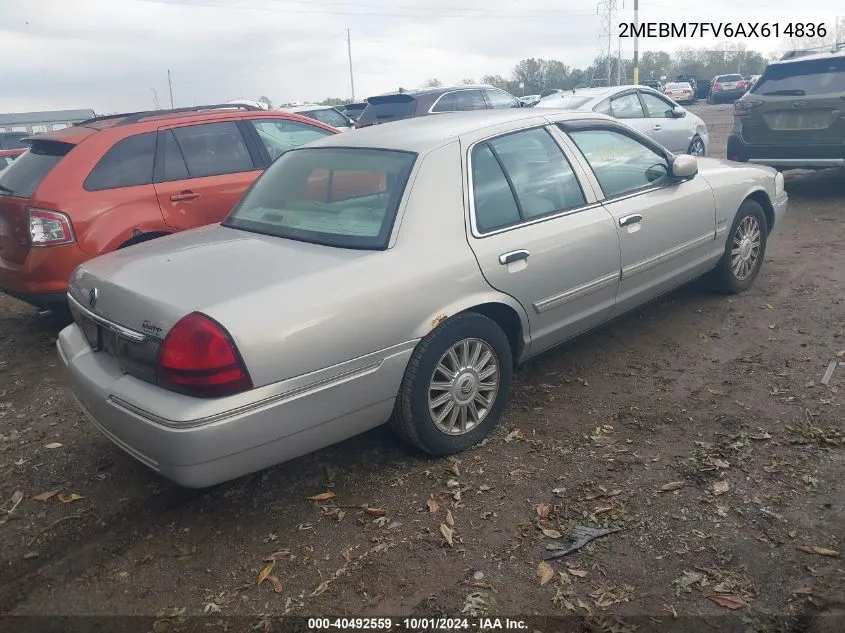 2010 Mercury Grand Marquis Ls (Fleet Only) VIN: 2MEBM7FV6AX614836 Lot: 40492559