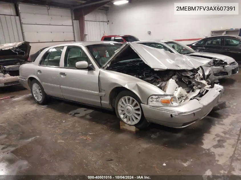 2010 Mercury Grand Marquis Ls (Fleet Only) VIN: 2MEBM7FV3AX607391 Lot: 40501015