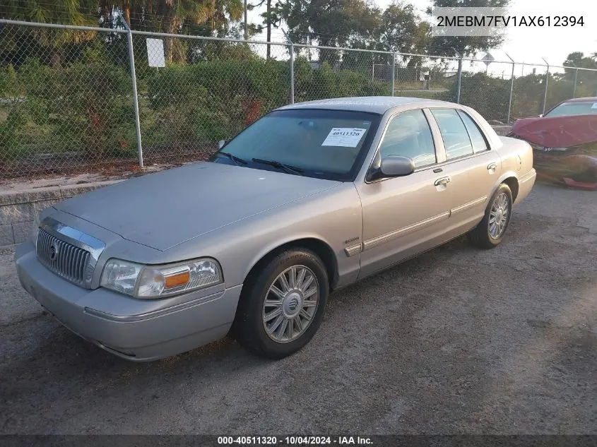 2010 Mercury Grand Marquis Ls (Fleet Only) VIN: 2MEBM7FV1AX612394 Lot: 40511320