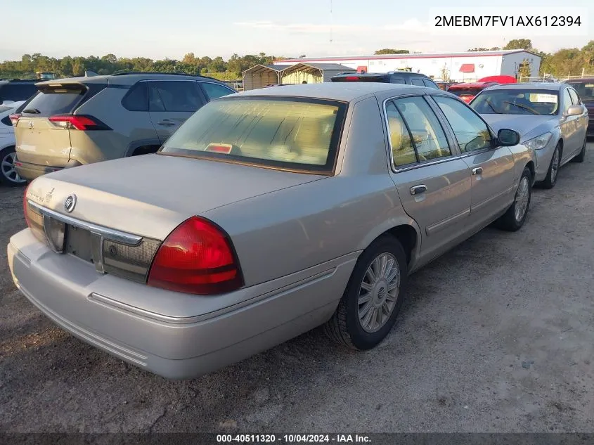 2010 Mercury Grand Marquis Ls (Fleet Only) VIN: 2MEBM7FV1AX612394 Lot: 40511320