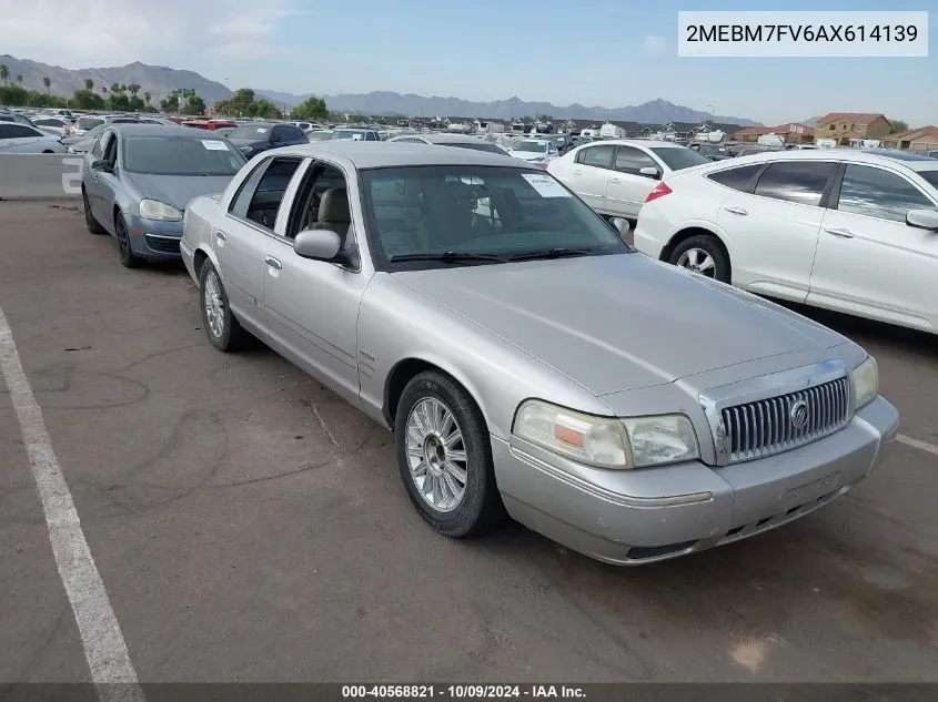 2010 Mercury Grand Marquis Ls (Fleet Only) VIN: 2MEBM7FV6AX614139 Lot: 40568821