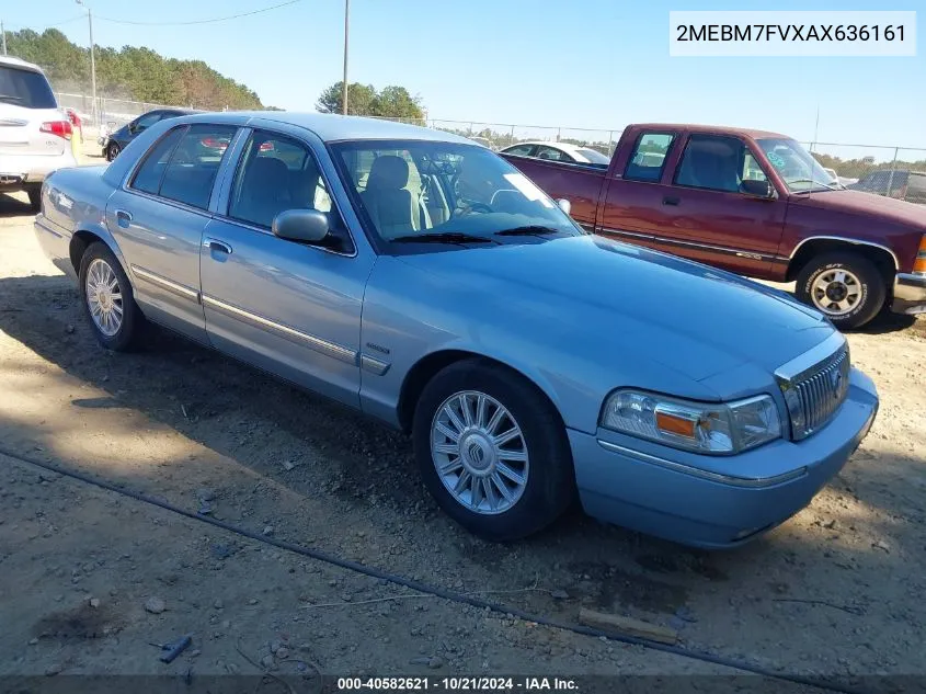 2010 Mercury Grand Marquis Ls (Fleet Only) VIN: 2MEBM7FVXAX636161 Lot: 40582621