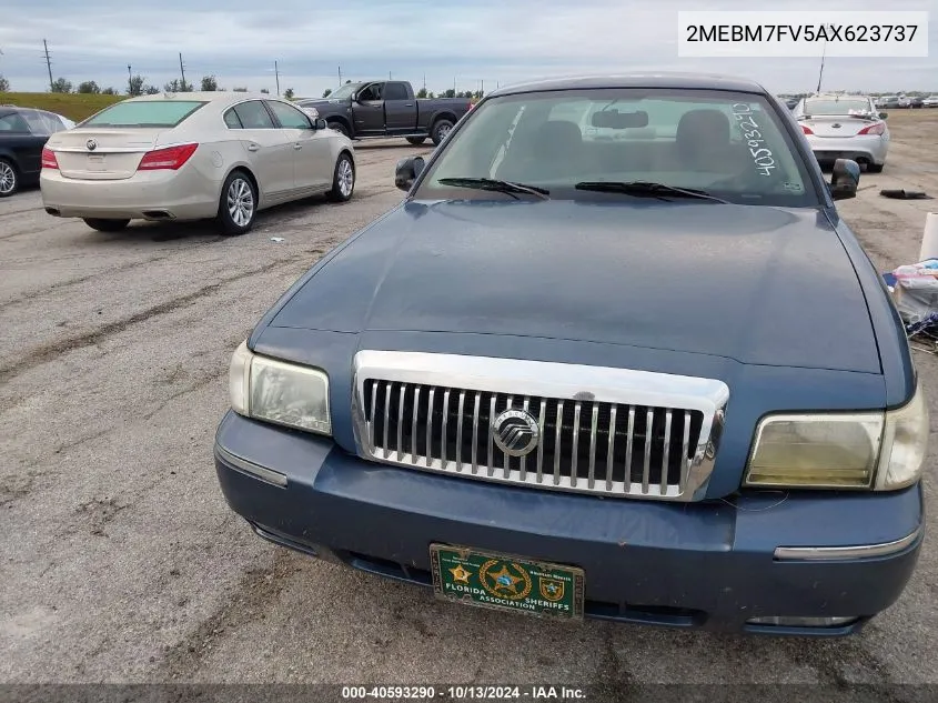 2010 Mercury Grand Marquis Ls (Fleet Only) VIN: 2MEBM7FV5AX623737 Lot: 40593290