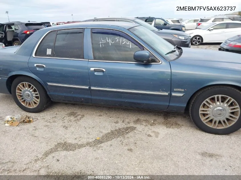 2010 Mercury Grand Marquis Ls (Fleet Only) VIN: 2MEBM7FV5AX623737 Lot: 40593290