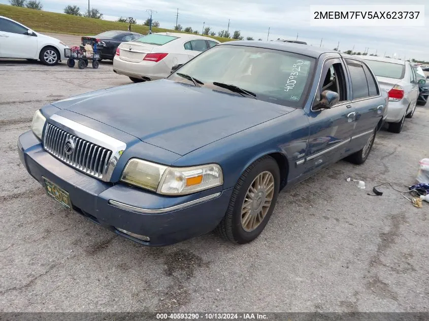 2010 Mercury Grand Marquis Ls (Fleet Only) VIN: 2MEBM7FV5AX623737 Lot: 40593290