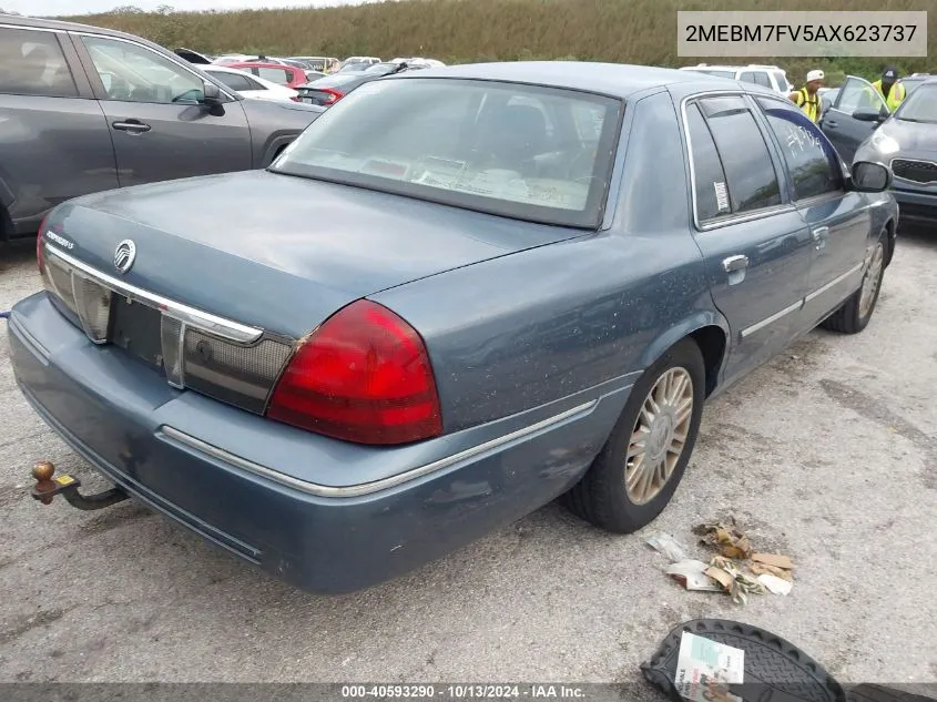 2010 Mercury Grand Marquis Ls (Fleet Only) VIN: 2MEBM7FV5AX623737 Lot: 40593290