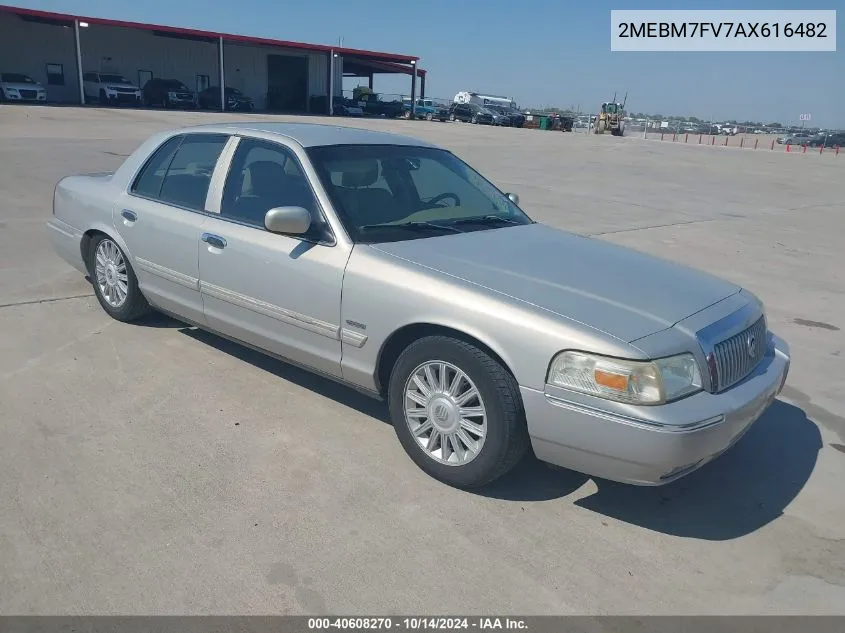 2010 Mercury Grand Marquis Ls (Fleet Only) VIN: 2MEBM7FV7AX616482 Lot: 40608270