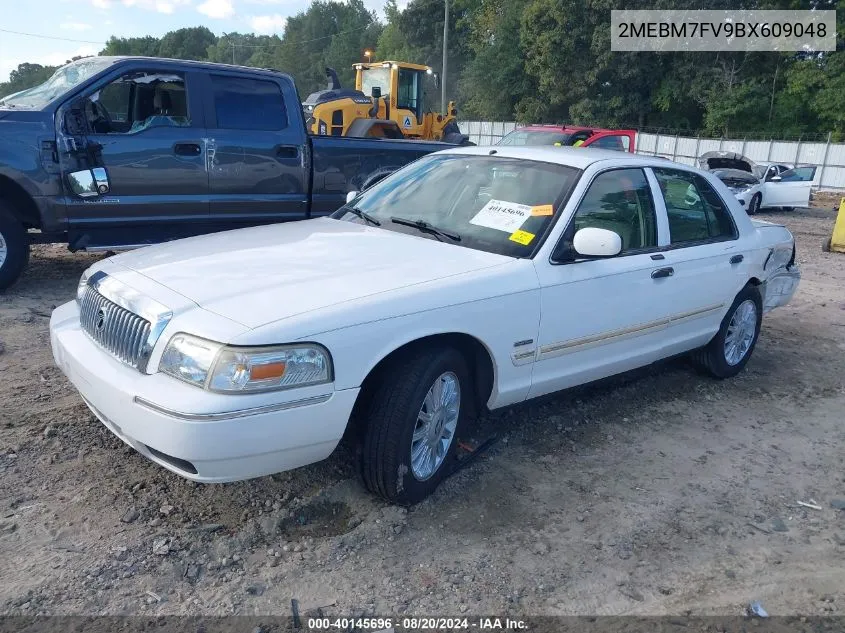 2011 Mercury Grand Marquis Ls VIN: 2MEBM7FV9BX609048 Lot: 40145696