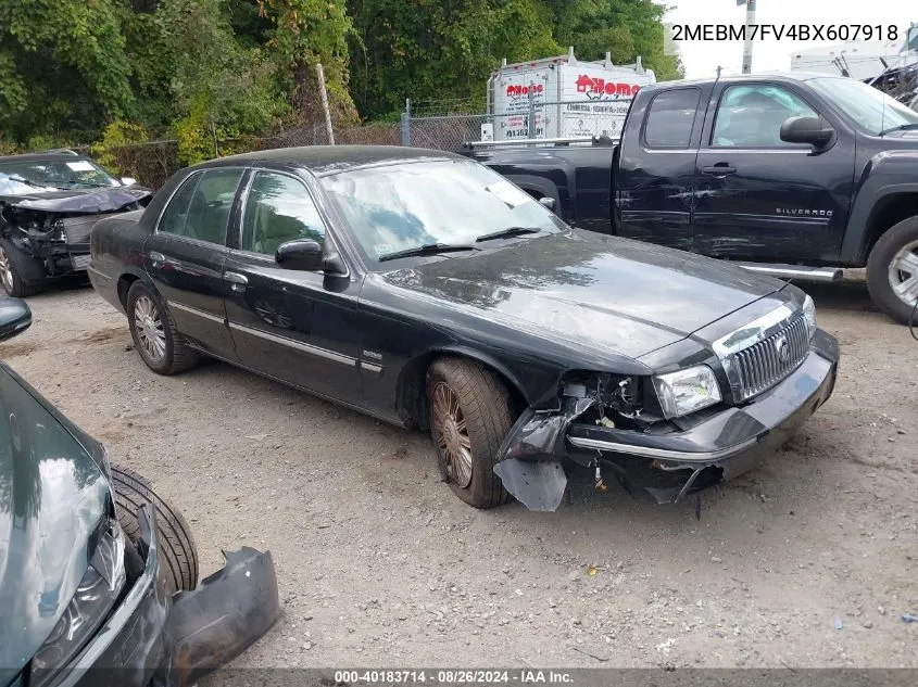 2011 Mercury Grand Marquis Ls VIN: 2MEBM7FV4BX607918 Lot: 40183714