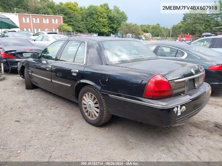 2011 Mercury Grand Marquis Ls VIN: 2MEBM7FV4BX607918 Lot: 40183714