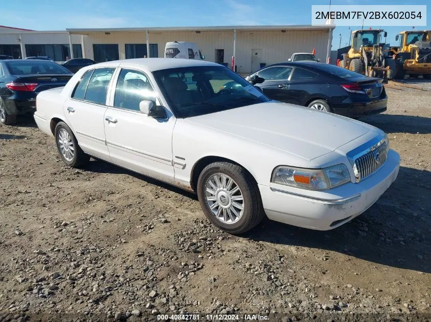 2MEBM7FV2BX602054 2011 Mercury Grand Marquis Ls (Fleet Only)