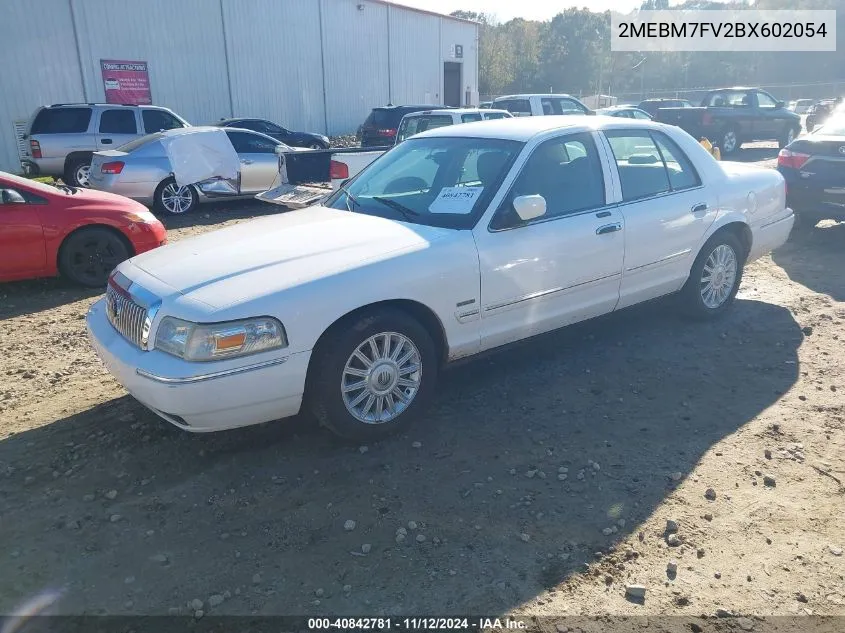 2MEBM7FV2BX602054 2011 Mercury Grand Marquis Ls (Fleet Only)