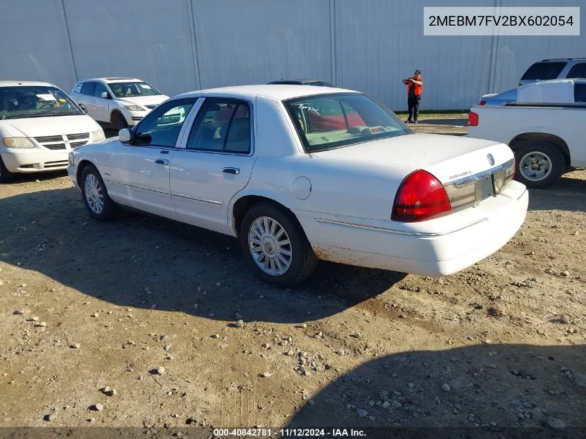 2MEBM7FV2BX602054 2011 Mercury Grand Marquis Ls (Fleet Only)