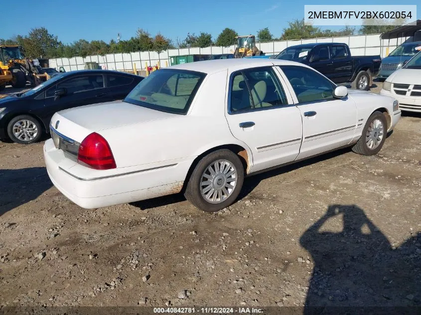 2MEBM7FV2BX602054 2011 Mercury Grand Marquis Ls (Fleet Only)