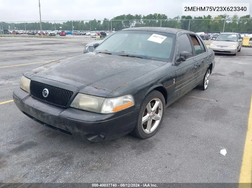 2003 Mercury Marauder VIN: 2MEHM75V23X623340 Lot: 40037740