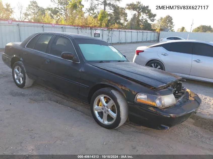 2003 Mercury Marauder VIN: 2MEHM75V83X627117 Lot: 40614313