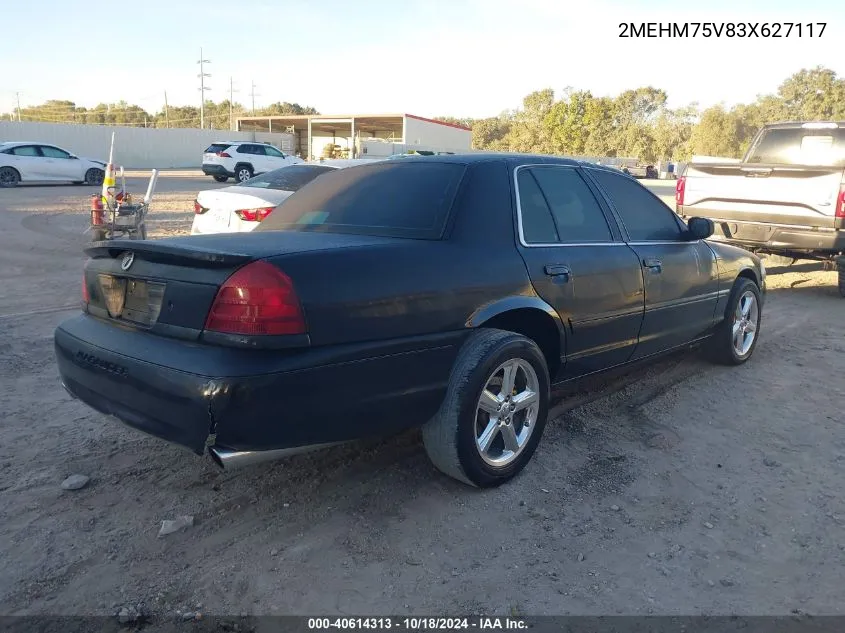 2003 Mercury Marauder VIN: 2MEHM75V83X627117 Lot: 40614313