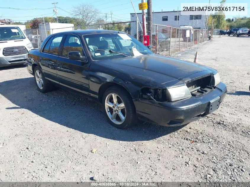 2003 Mercury Marauder VIN: 2MEHM75V83X617154 Lot: 40638565