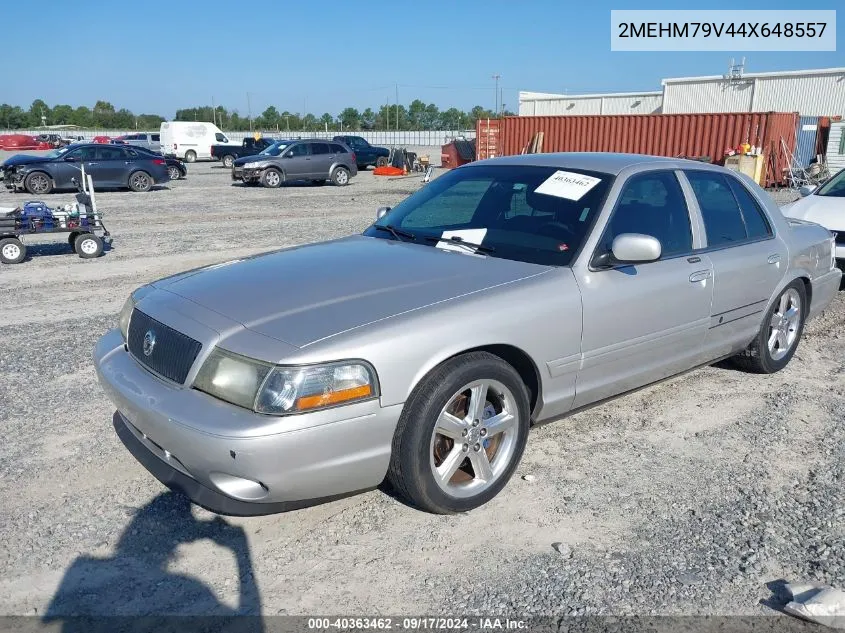 2004 Mercury Marauder VIN: 2MEHM79V44X648557 Lot: 40363462