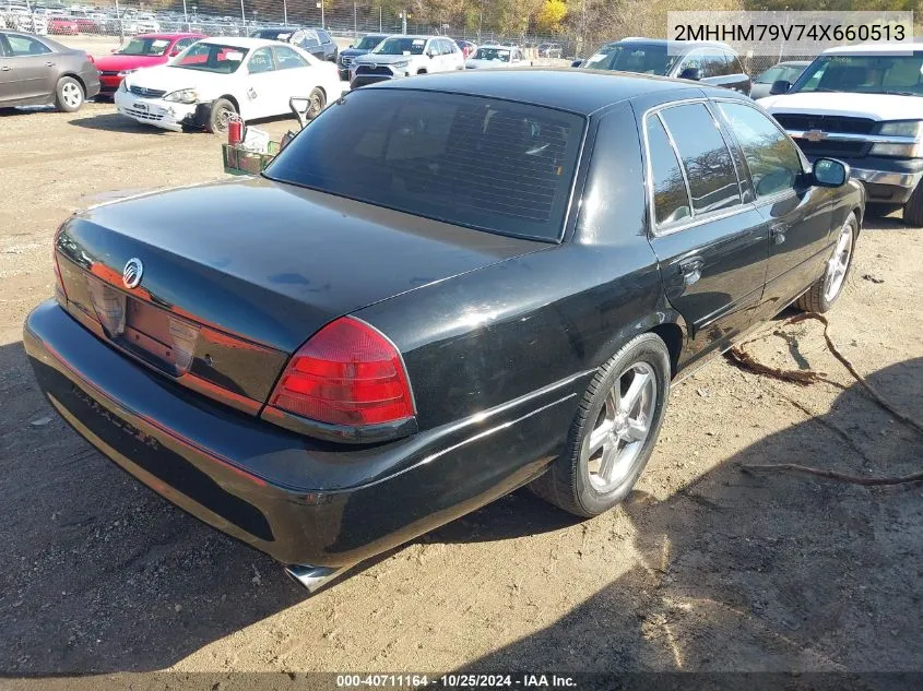 2004 Mercury Marauder VIN: 2MHHM79V74X660513 Lot: 40711164